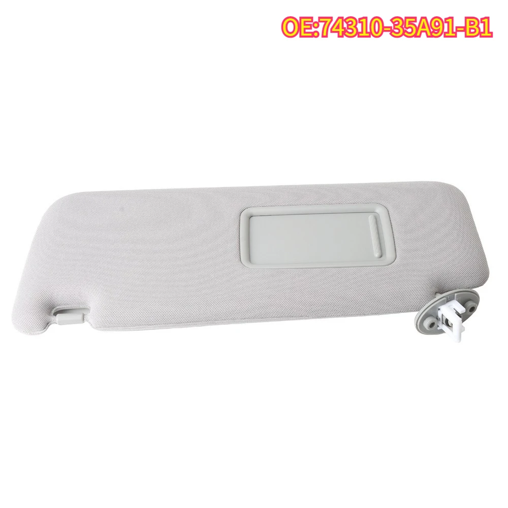 

High quality New For 74310-35A91-B1 Gray Right Left Sun Visor Driver Passenger Side With Makeup mirror Toyota Prado 2010-2023