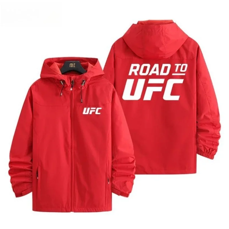 UFC MMA Classic Style Jacket Boxing Sanda Combat Martial Arts Men's Training Coat Streetwear Gym Outerwear Unisex