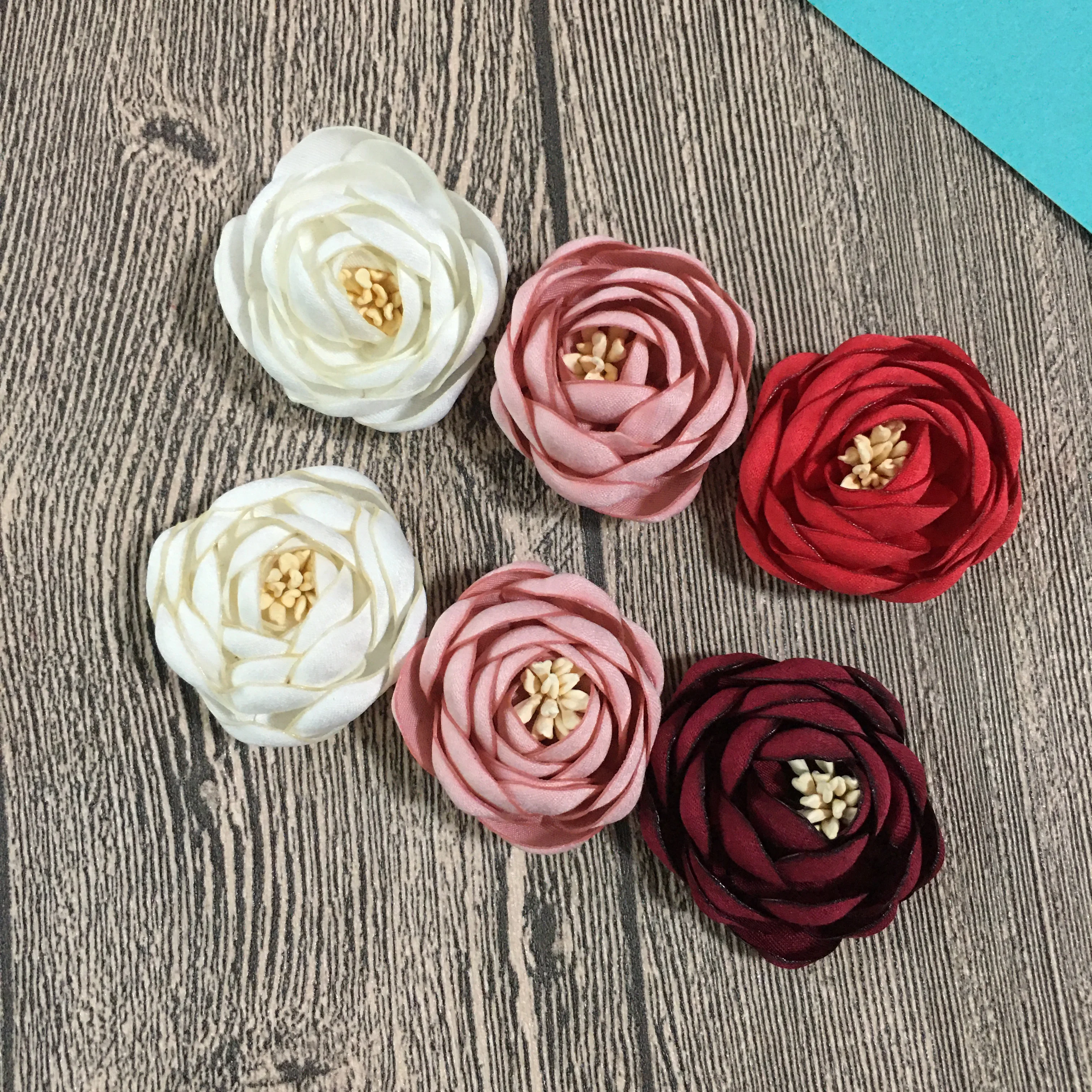 Top Quality 10pcs/Lot 38mm Vintage Burned Rosette 3D Handmade Rose Flower Head Flat Back Wedding Home Decoration Accessories