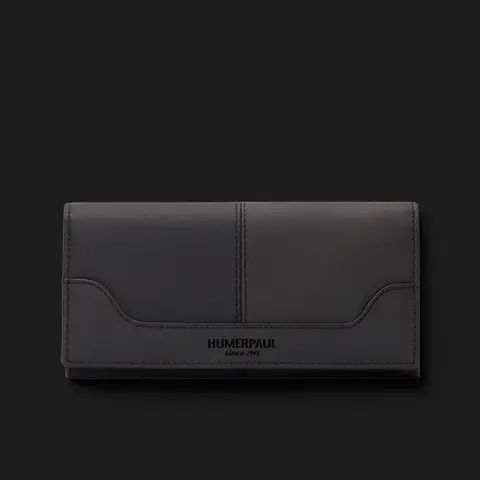HUMERPAUL 여성용 정품 가죽 지갑 RFID 카드 슬롯 및 전화 포켓이있는 긴 패션 핸드백 럭셔리 클러치 머니 백