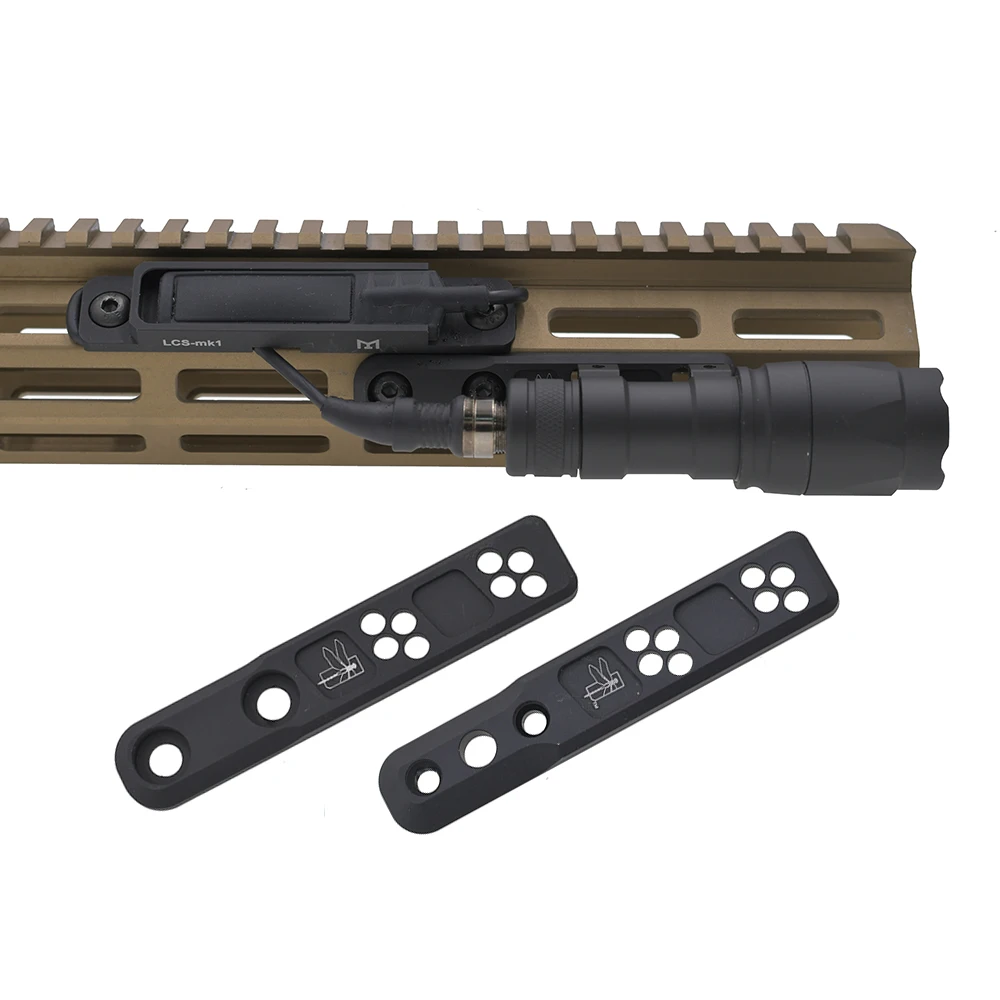 Mlok Keymod Picatinny Offset Side Inline light Mount for M-lok Rail M300 M600 Series Flashlight Weapon Scout Light