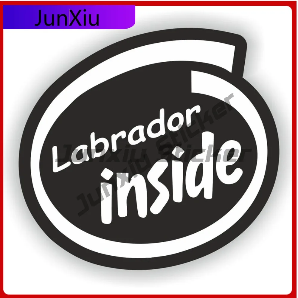 

Labrador Dog Funny Wall Fade Resistant Decal Accessory Resistant Durable Anti Decoration Helmet Wall Laptop UV Decal Waterproof