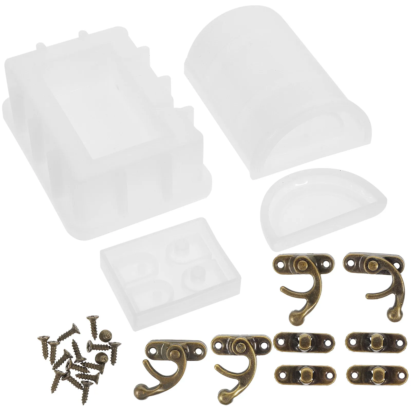 

Набор из 1 силиконовой формы для сундука с сокровищами, для творчества, для изготовления коробок, для эпоксидной смолы, многоразовая, гибкая, антипригарная, легко извлекаемая, для рукоделия