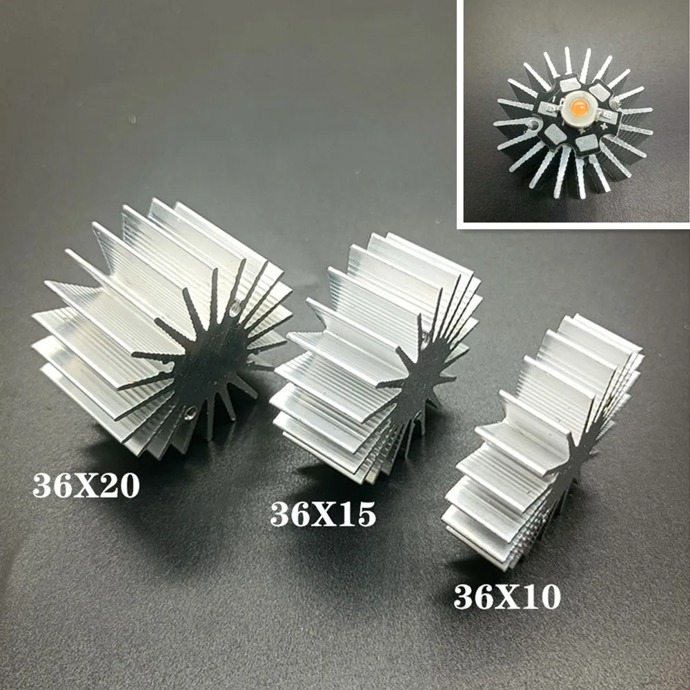 

3W LED 36X10X15X20 Aluminum Heat Sink Suitable For High Power COB Panel Lamp Bead Cooling