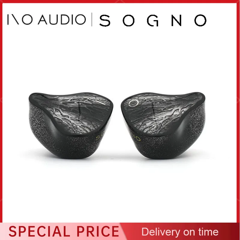 سماعات IOAUDIO SOGNO 2DD 6BA Hybrid داخل الأذن مع كابل توصيل متعدد 4.4 مم/2.5 مم/3.5 مم IO AUDIO