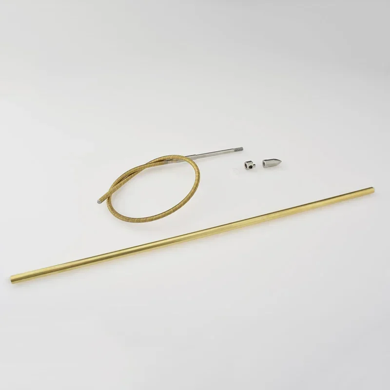 Kit de eje de barco RC, eje Flexible de 4mm, tubo de latón, tubo de plástico, junta de perro, tuerca de apoyo o eje Flexible de 4mm para barco RC