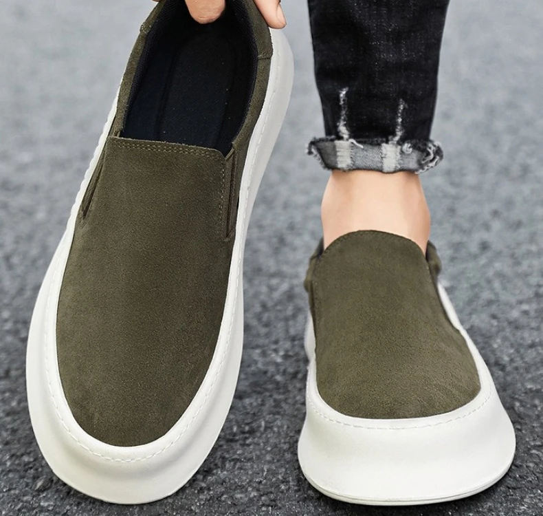 Neue Vielseitige Herren-Freizeitschuhe Leichte Herren-Wanderschuhe Slip-On Lazy Shoes – Detail 7