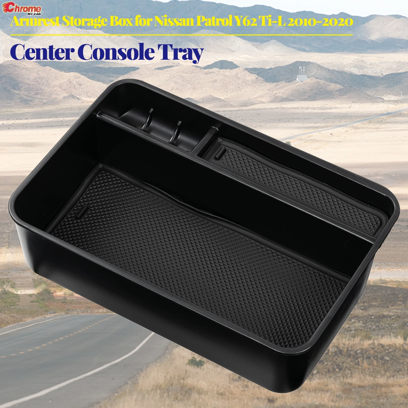 

Автомобильные аксессуары для Nissan Patrol Y62 Ti-L 2010-2014 2015 2016 2017 2018 2019 2020 автомобильная центральная консоль подлокотник ящик для хранения лоток