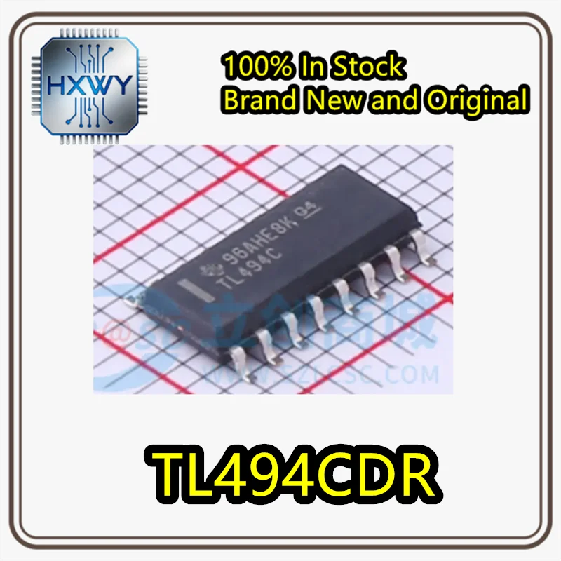 (30/100 pieces) Original Authentic Surface Mount TL494CDR TL494C SOIC-16 Controller Switching Power Supply IC Chip Brand New Or