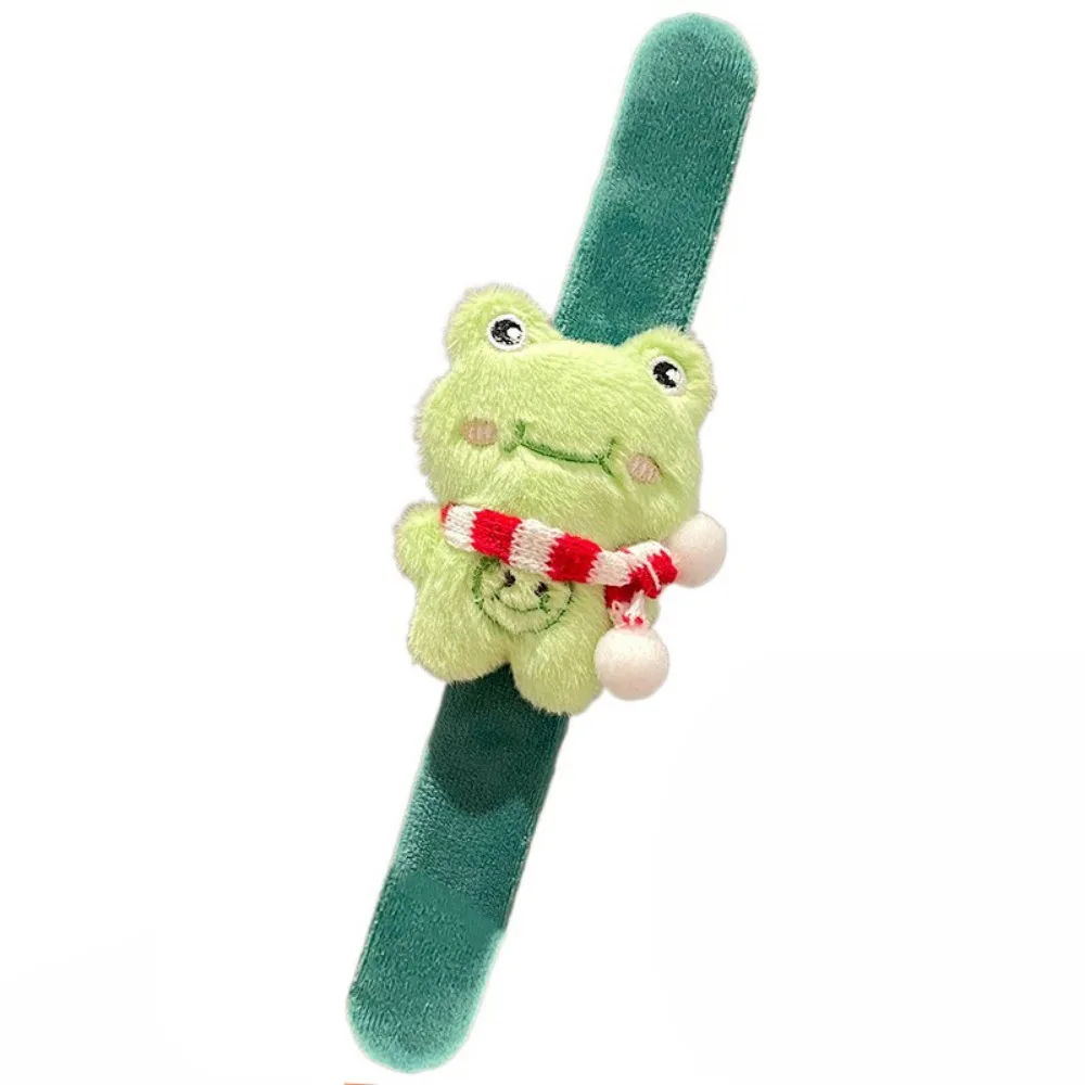 

Creative Christmas Clapper Wrist Strap Multicolour Wrist Style Cartoon Animal Wrist Band Cute Filled Cotton Plush Slap Bracelets