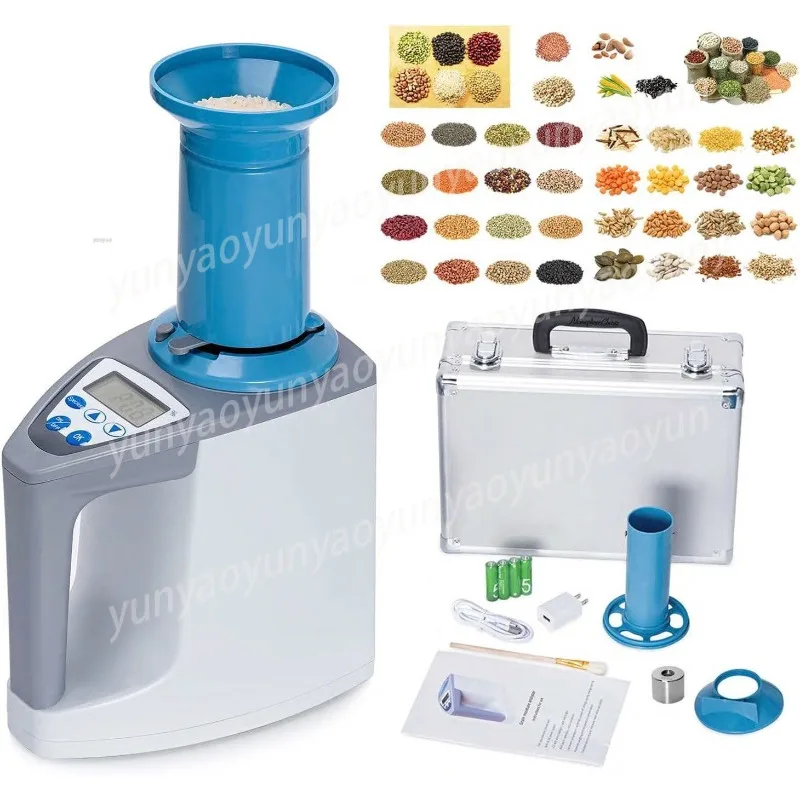 

Moisture Tester Portable Grain Moisture Meter Analyzer Digital Grain LCD Display Crop Moisture Meter