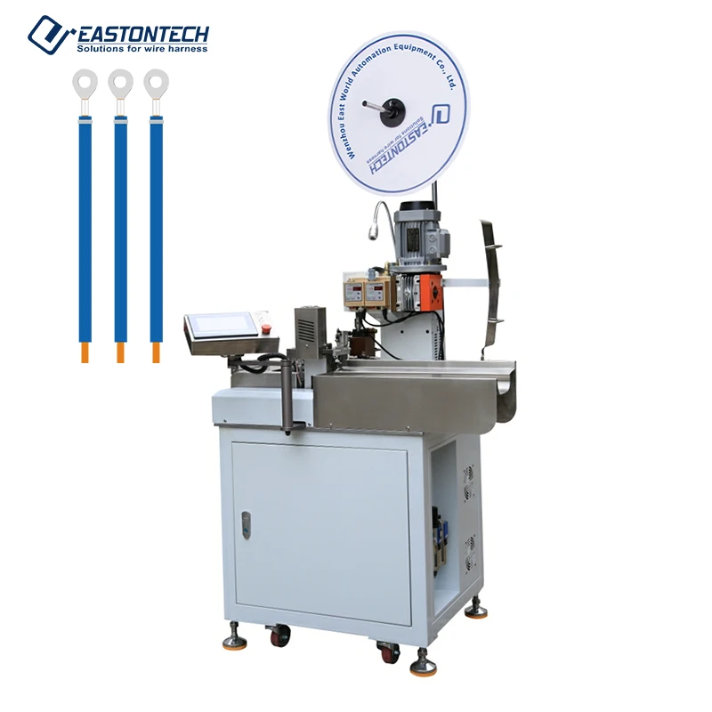 EW-8110 Single Head Automatic Wire Crimping Machine Cable Wire Cutting Stripping And Terminal Crimping Machine