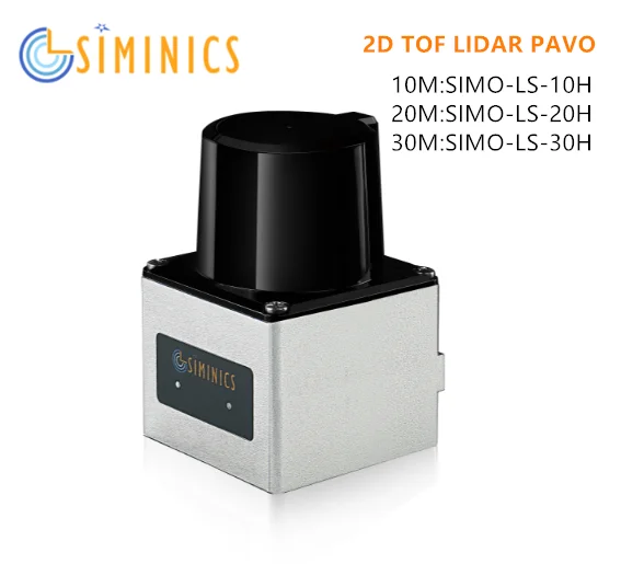 SIMINICS PAVO2 100Hz 360 °   เซ็นเซอร์ LiDAR กลางแจ้ง TOF 50 ม. PAVO 10-30 LIDAR สําหรับการนําทางหุ่นยนต์และการหลีกเลี่ยงอุปสรรค
