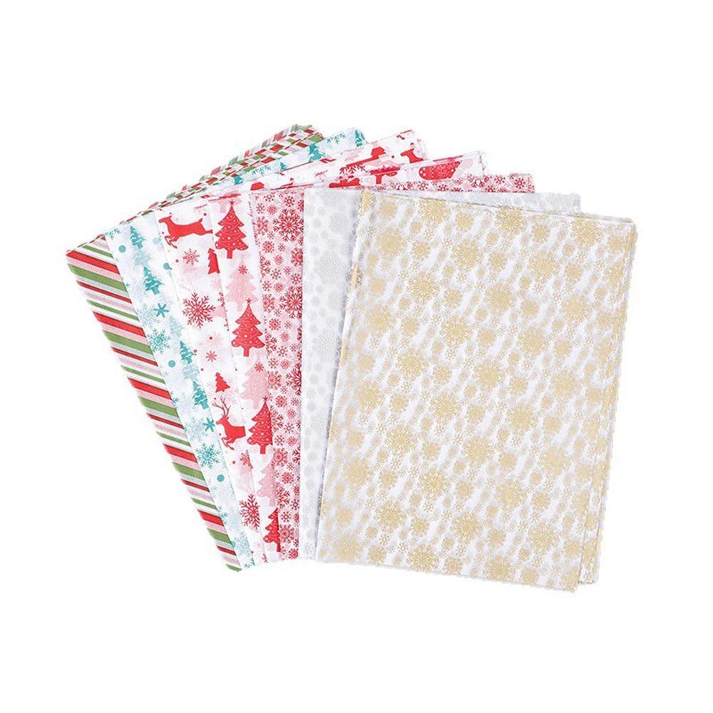 Elk Print Tissue Festive Christmas Tissue Paper Snowflake Pattern Paper Colorful Christmas Stocking Paper For Gift Wrapping Diy