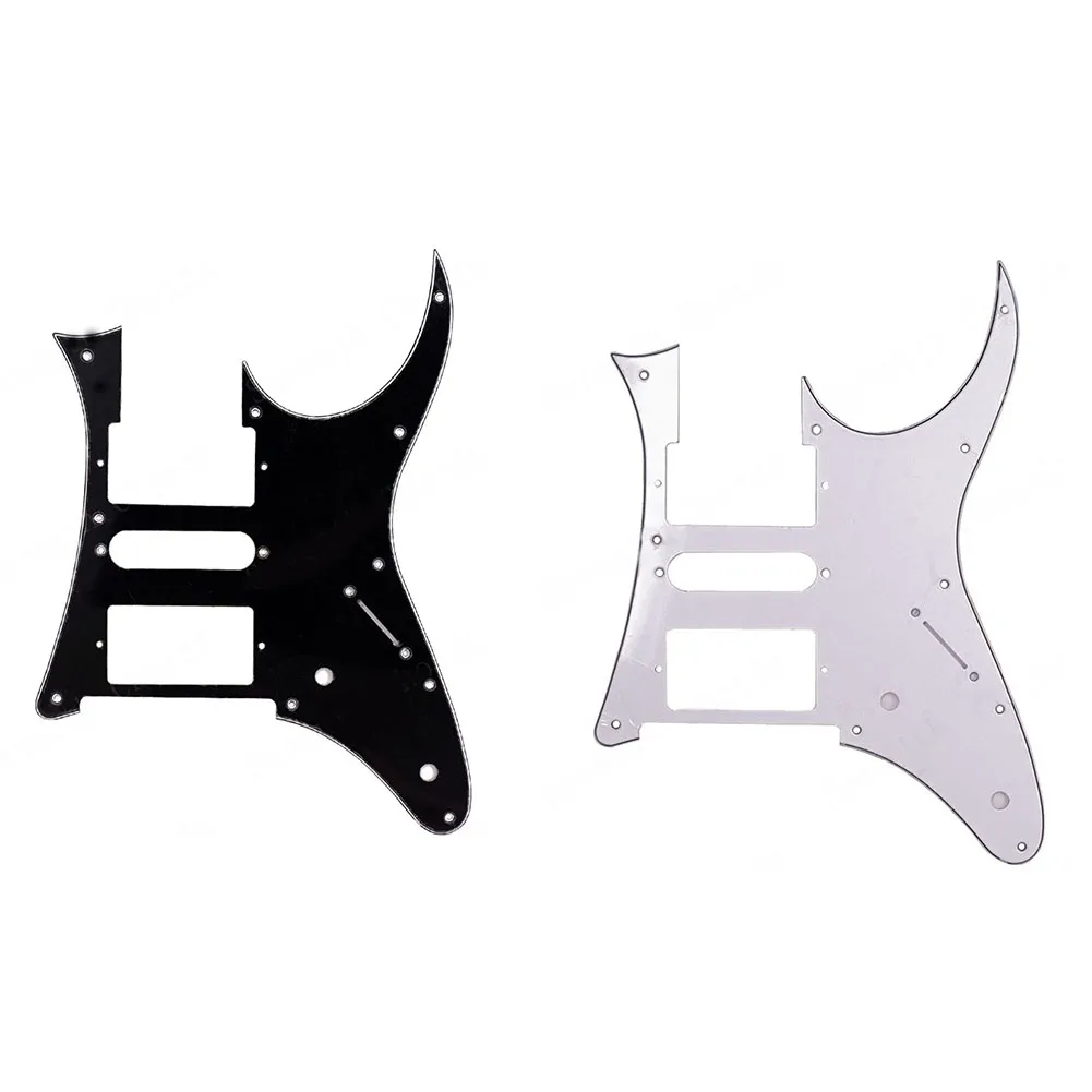 Premium Electric Guitar Pickguard HSH Humbucker Replacement Scratch Plate White/Black Ibanez RG250 Style 10 Holes Guitar Parts