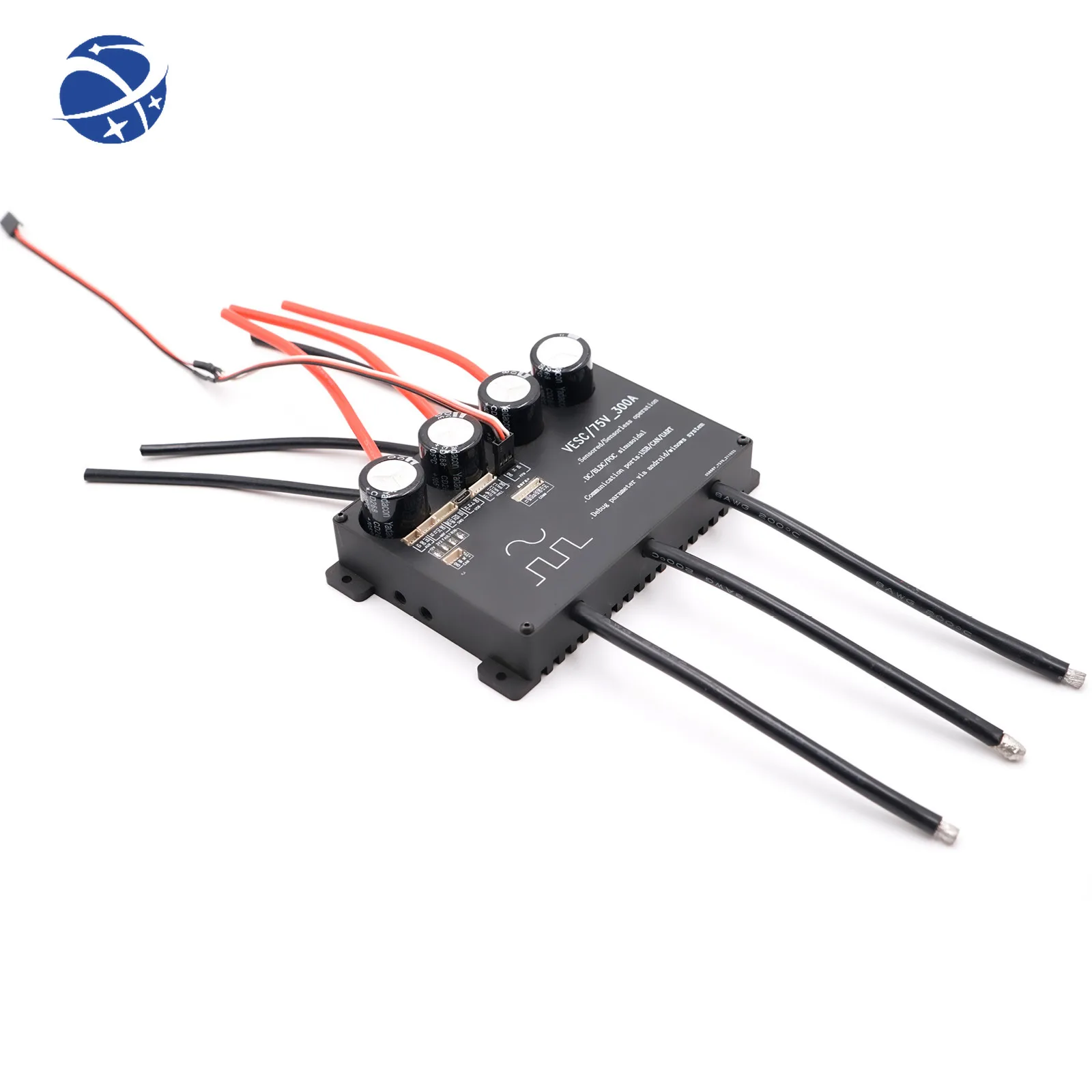 yyhc VESC 75V 300A Brushless DC Sensored Sensorless 150A 300A 6S-20S Voltage Speed Controller