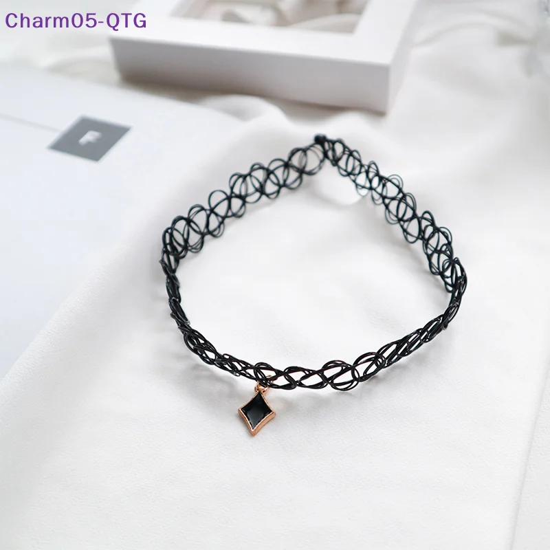 New Fashion Choker Necklace Black Clavicle Tattoo Chain Star Pendant Woman Girl Collar Party Jewelry Neck Pendant Necklace