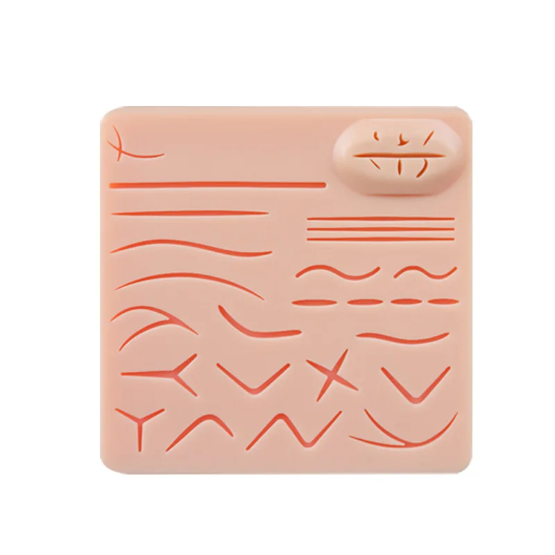 

Multi-wound enlargement and thickening suture skin model Surgical suture practice pad Medical student knotting practice