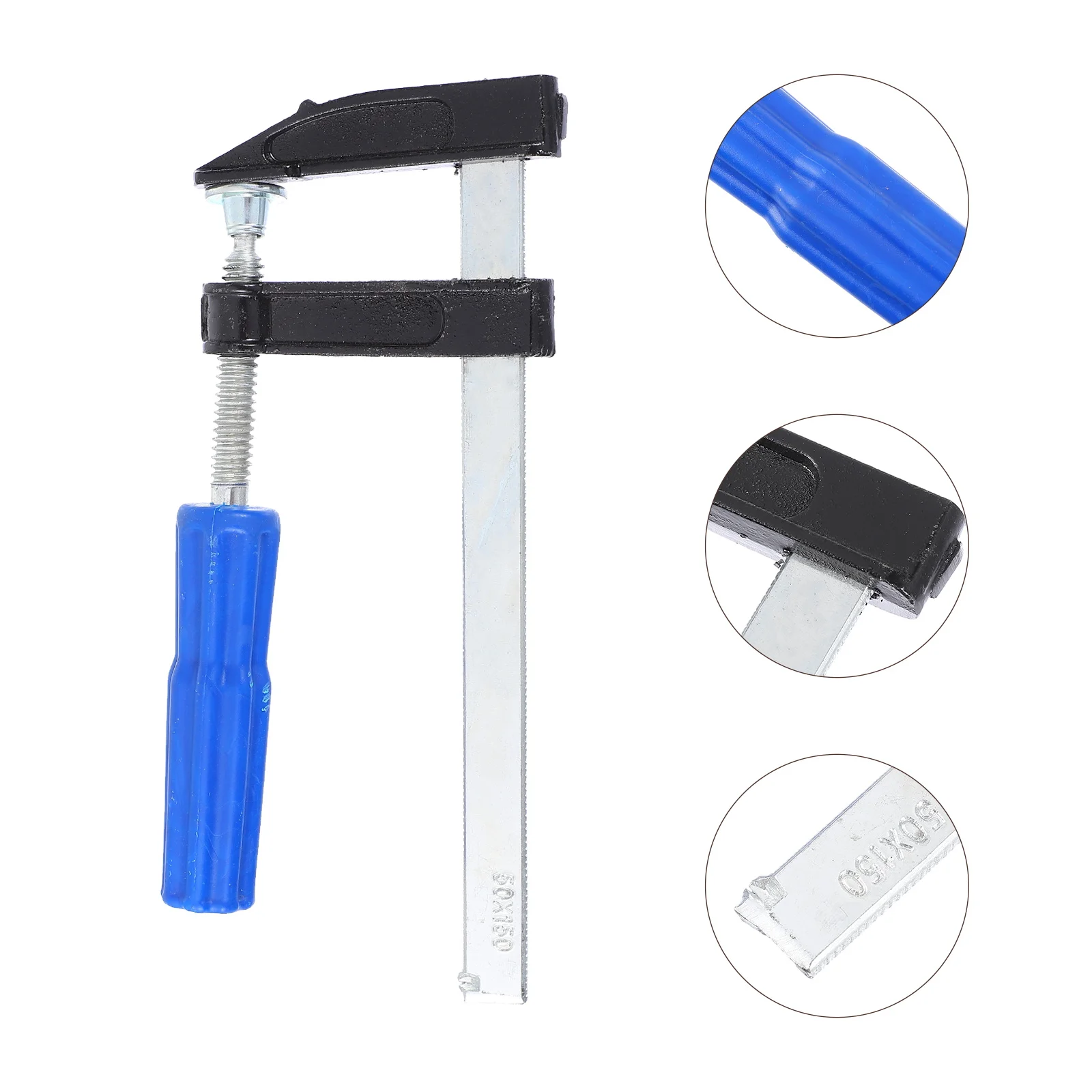 

Quick Woodworking Clamps Carpentry Clip Fixing Tool Powerful Force Lightweight Non Slip H Side Protection Pads Firm