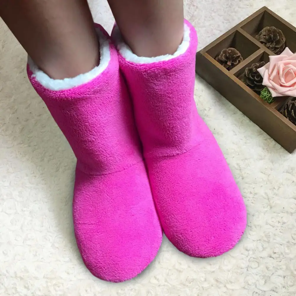 1 Pair Lightweight Boot Socks  Thickened Cozy Floor Boot Socks  Windproof Winter Adults Unisex Home Shoes Socks