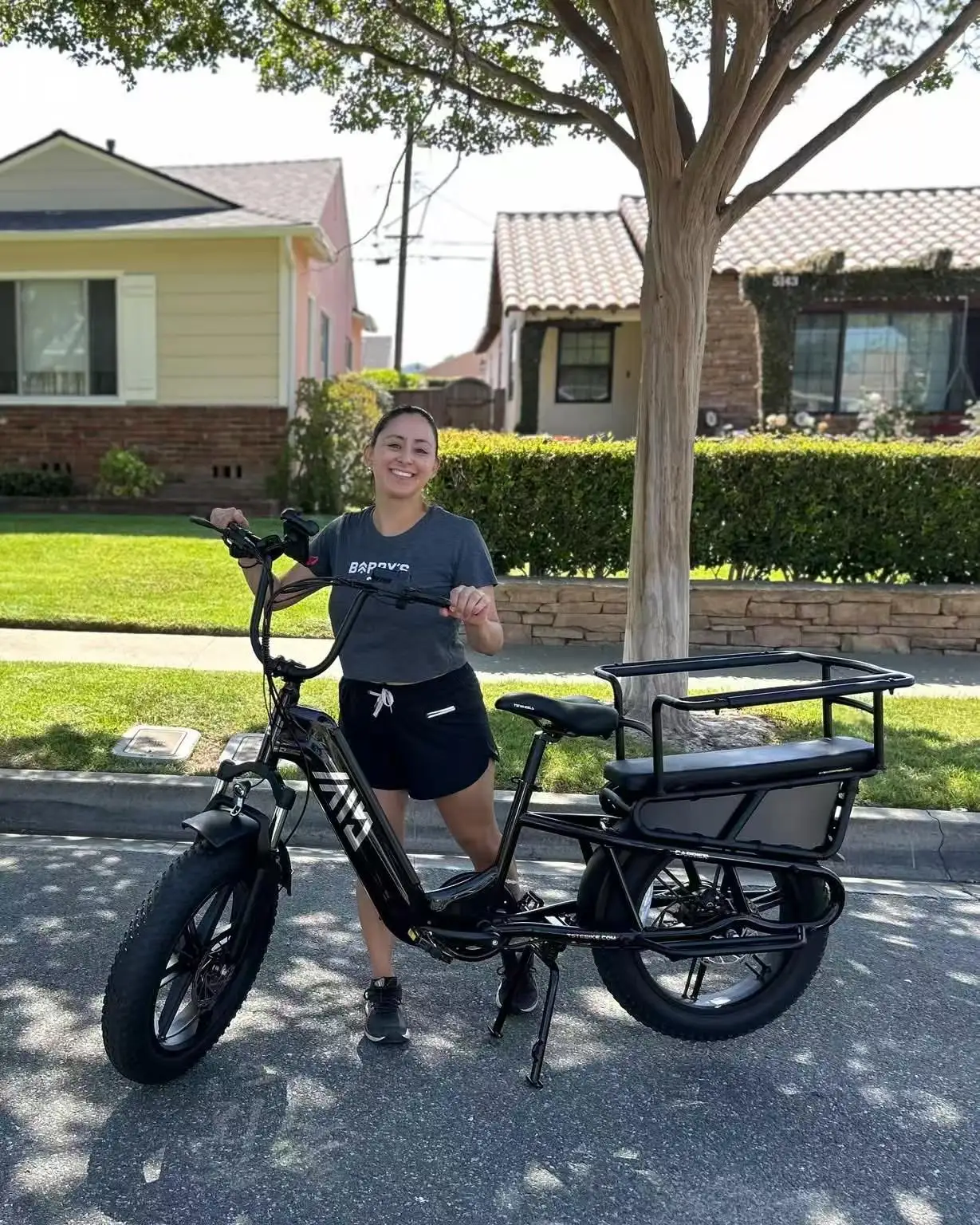 Electric Bike Family Ebike Snow Bike Electric Sport Beach Sand Mountain Offroad 7 Speed Cargo Ebike