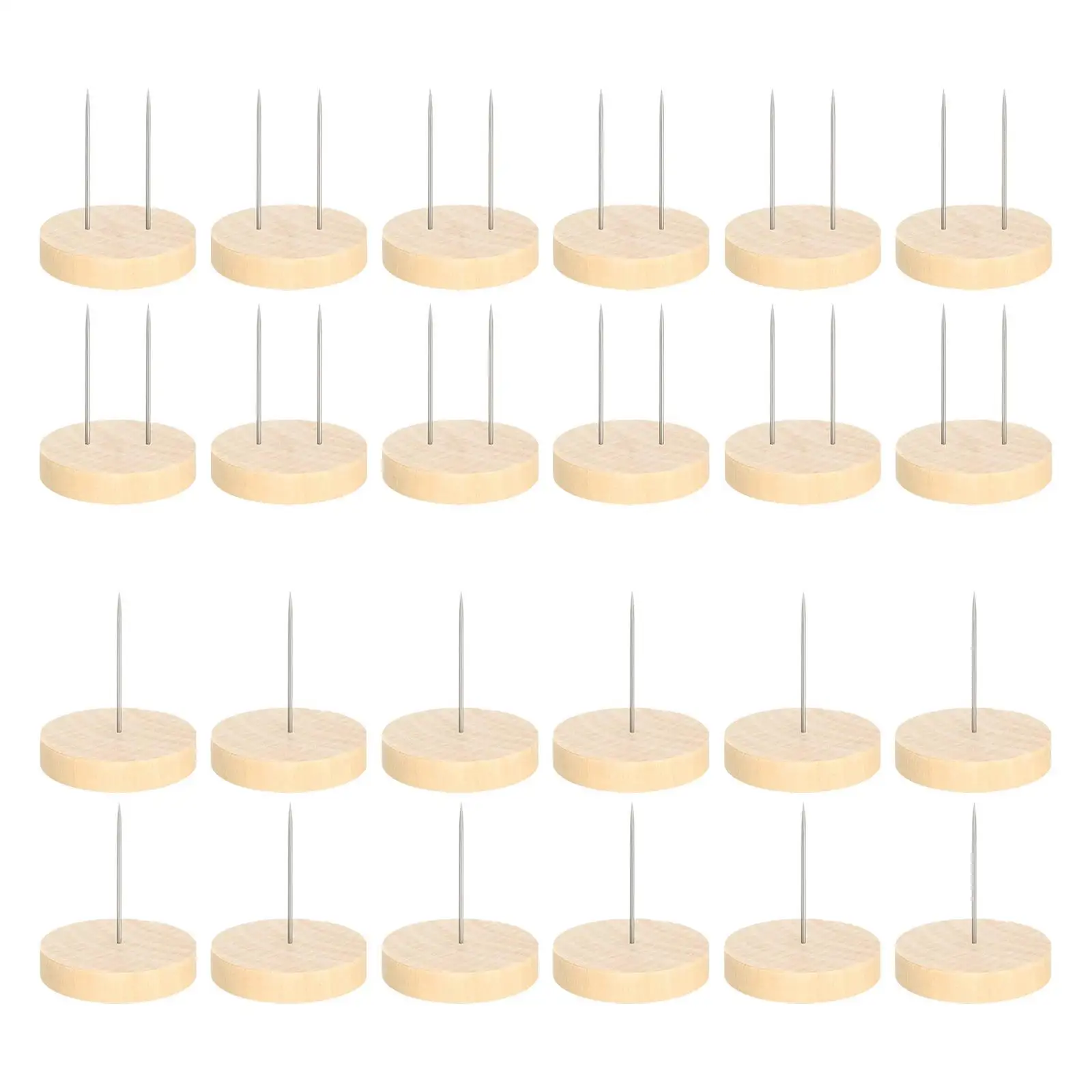 24 Pieces Crochet Doll Stands Portable Metal Pins Decor Doll Display Holders