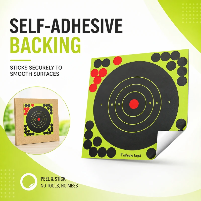 Practice Target Board - Multi‑Quantity Optional Fluorescent Green Marking Target
