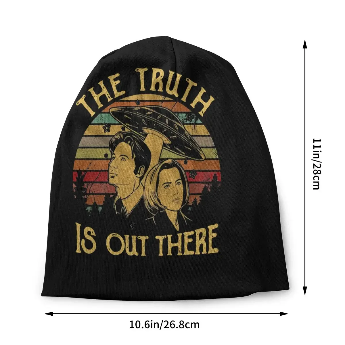 The X Files  Truth Is Out re Bonnet Hat Goth Street Skullies Beanies Alien  for Men Women Knitted  Warm Unisex Caps