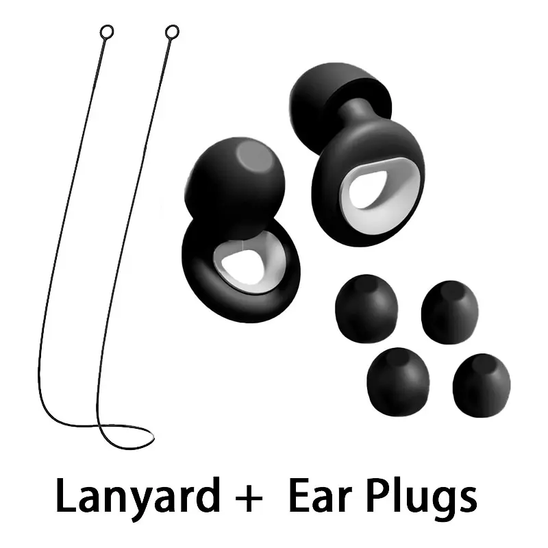 Bouchons d'oreilles en silicone ultra-confortables avec cordon pour la natation, le sommeil, l'apprentissage, les motards et plus encore - Bouchons d'oreilles anti-bruit
