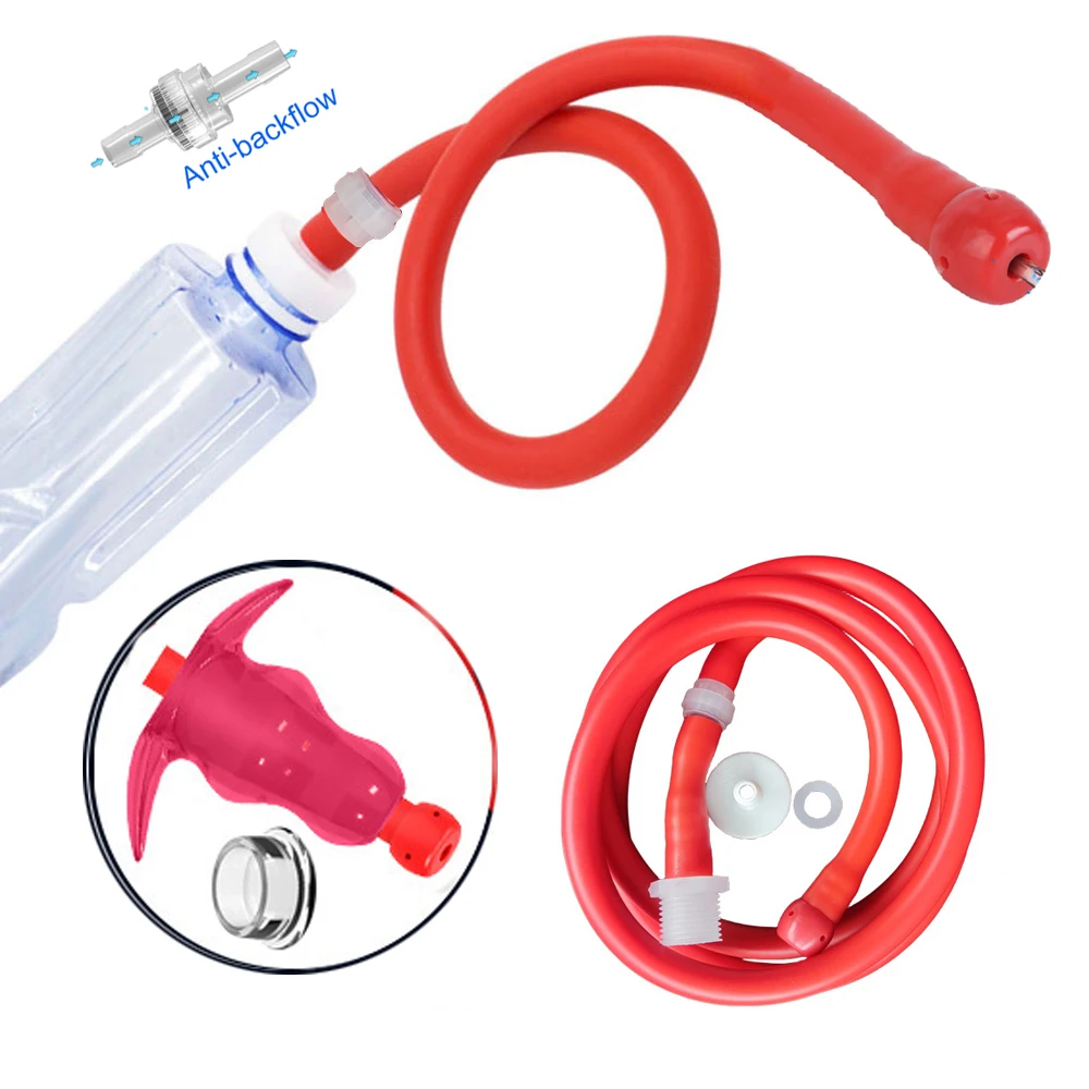 WETIPS 5Holes Anti-backflow Silicone Enema Annal Clean Tube Enemas Rectal Limpieza Bidet Washer Buttock Cleaning Family Enemas