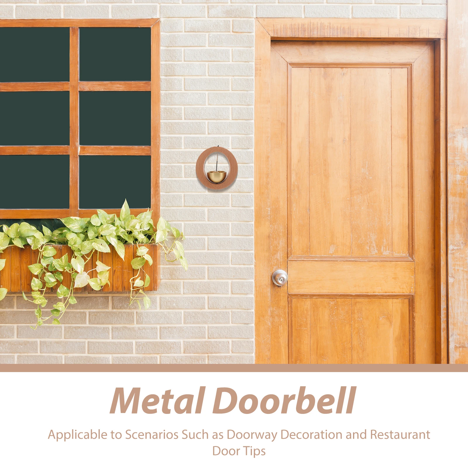 

Wooden Doorbell Home Decor Shopkeeper Entrance Sign Fashion Door Bell Ornament House Decor Wooden Doorbell Home Wind Bell