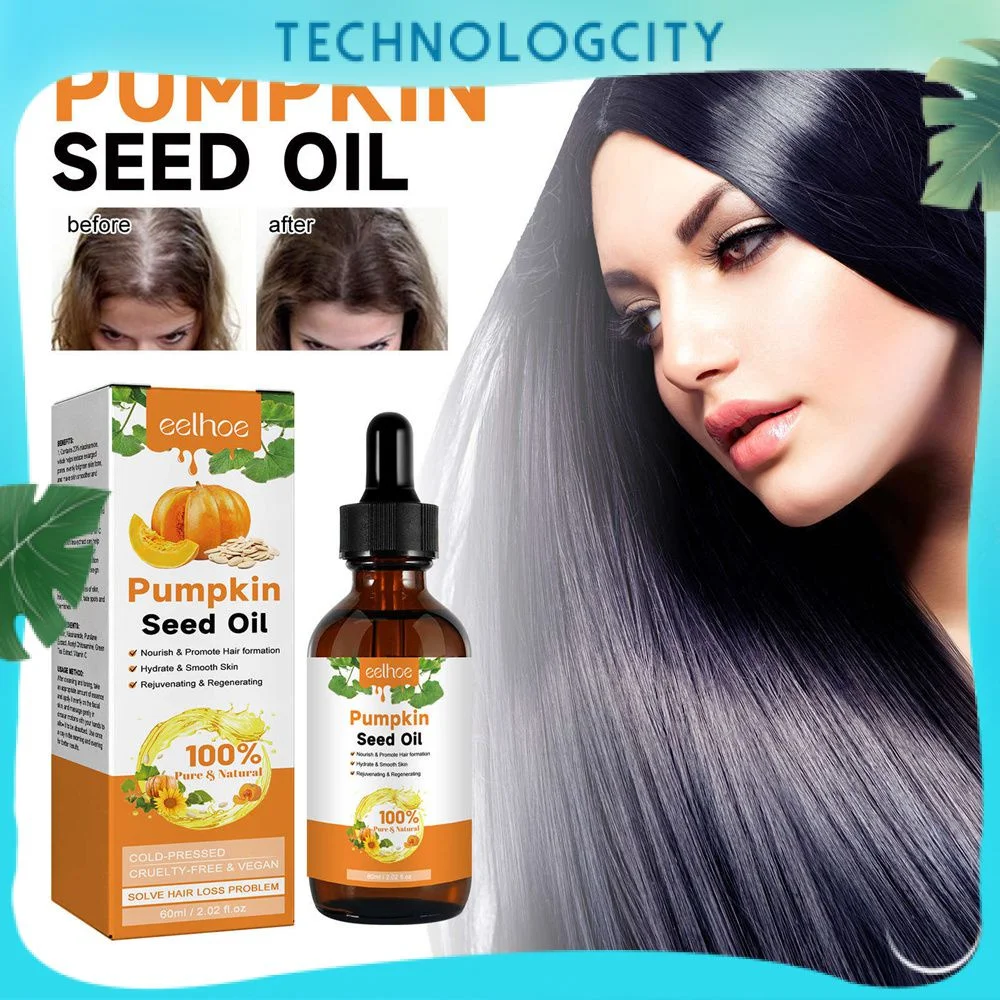 

Eelhoe Pumpkin Seed Oil Moisturizes, Repairs Hair Roots, Nourishes Thick Hair, Smoothes, Strengthens, Hydrates And Moisturizes H