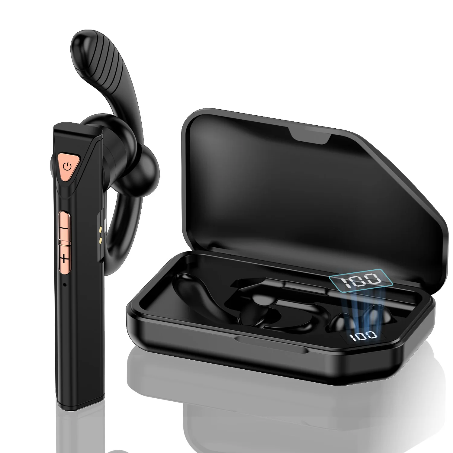 

Wireless Headphones Bluetooth With Microphon Earphone ENC Noise Cancelling Handsfree Talking Headset Busines Auriculares Driving