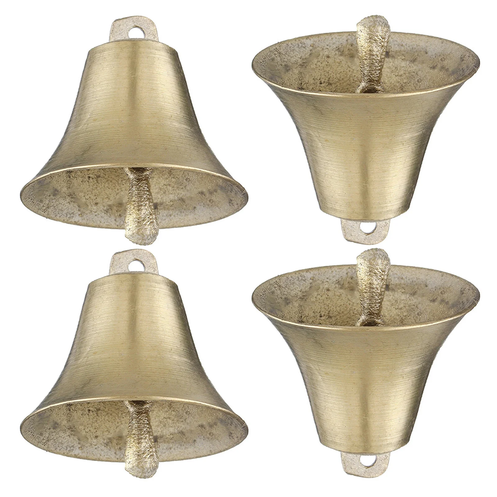 4 قطعة أجراس الماشية المعدنية الأغنام خمر رعي للزراعة مكافحة خسر بصوت عال البقرة الماعز جرس الزراعة ملحق الرجعية جرس