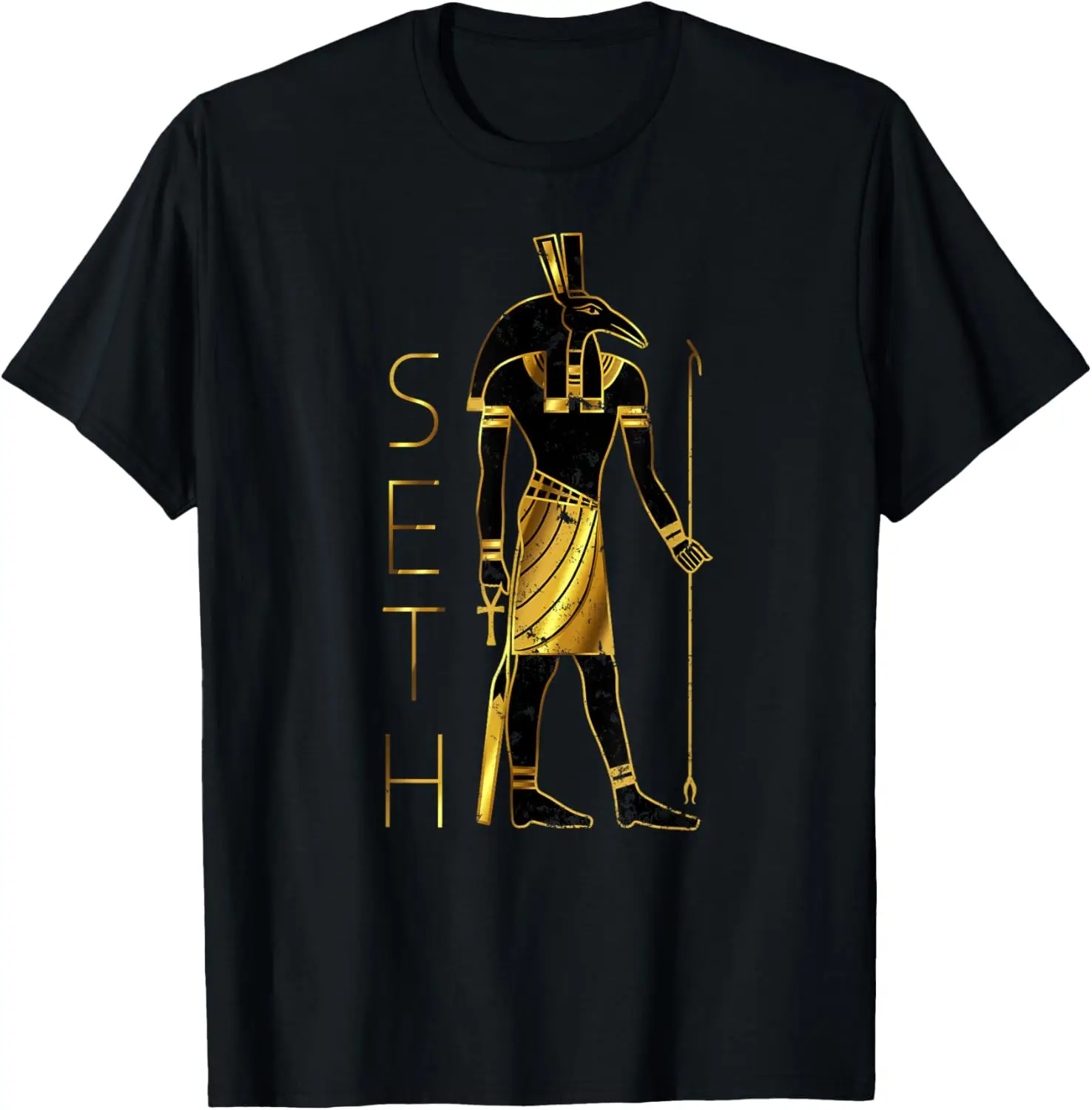 

Черно-золотая футболка Seth