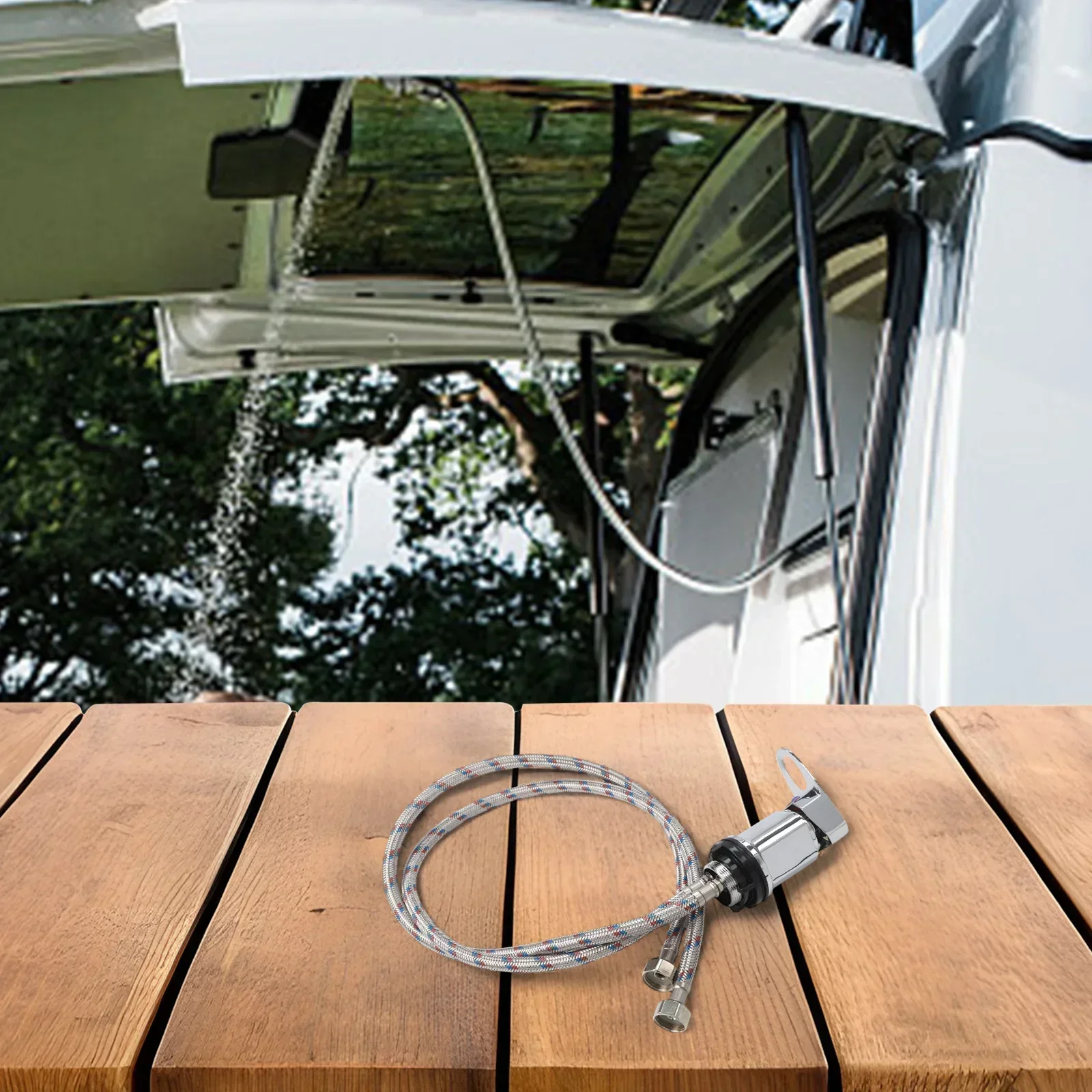 Camper Accessories Pipe Length 800mm Mixing Valve Standard Interface Consistent Water Flow On-Demand Functionality