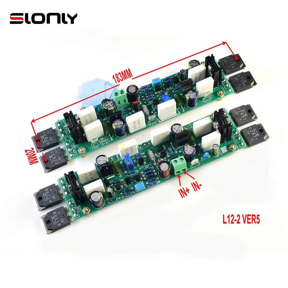Analyste de bricolage de canal de touristes/carte finie L12-2 VER5 HIFI 120W/8R +/-50V 200W 4R +/-50V LJM carte amplificateur à distorsion ultra-faible