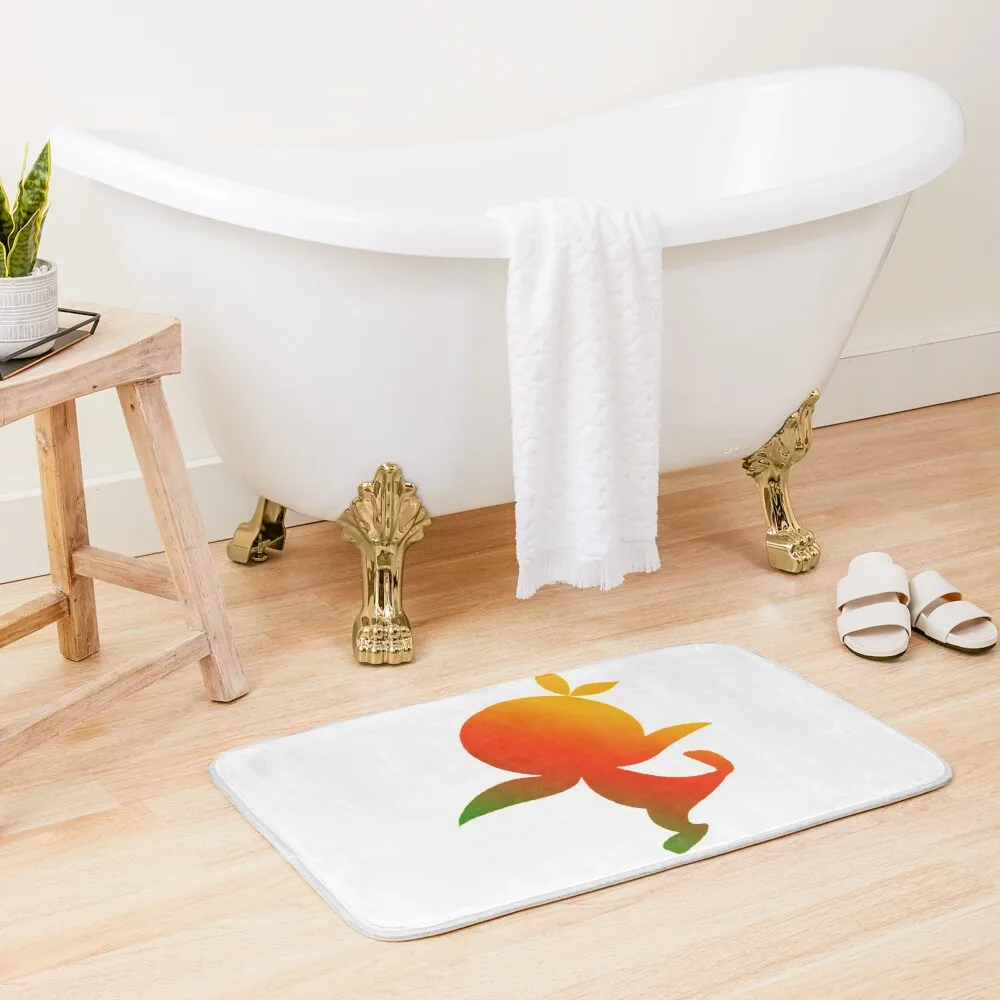 

Orange Bird Ombre Silhouette Bath Mat Bathroom Rug Set Front Door Floor Toilet Bathroom Shower Mats Bedroom Mat