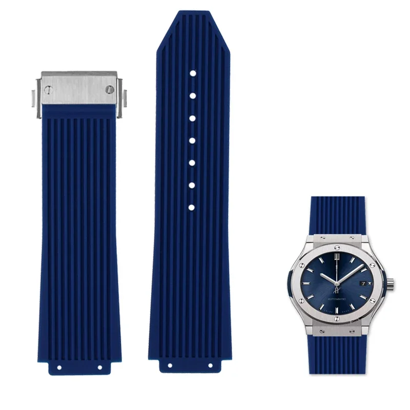 

Ремешок для часов Hublot Yuqi, водонепроницаемый, потостойкий, мягкий, удобный, силиконовый, резиновый ремешок для часов, 26*19 мм, браслет