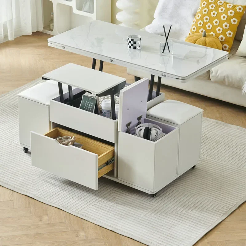 

Minimalist Moving Coffee Table Unique Italian Space Saving Aesthetic Photo Album Side Table Books Meubles Lounge Suite Furniture