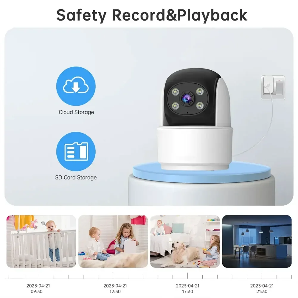 5MP WiFi Camera O-Kam App Smart Home Indoor Wireless IP Surveillance Camera AI Detect Automatic Tracking Security Baby Monitor