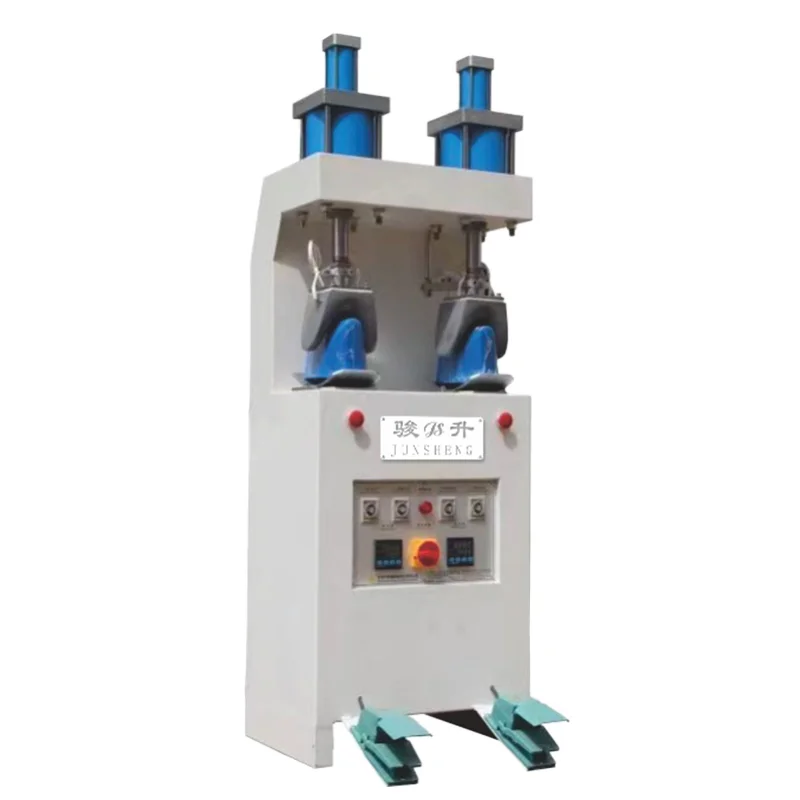 Heating double upper second shoe forming machine