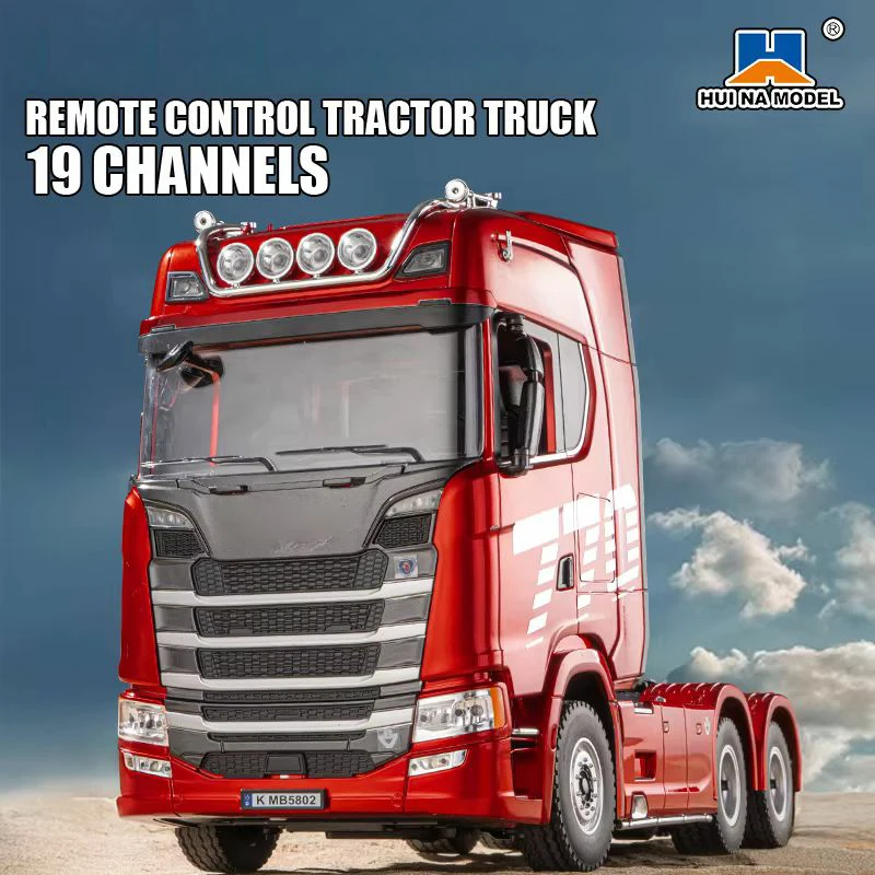 Huina 1501 Scania 770s Fully Proportional Remote Controlled Heavy Truck Trailer Model Tractor Car High end Toy Monster Truck1502