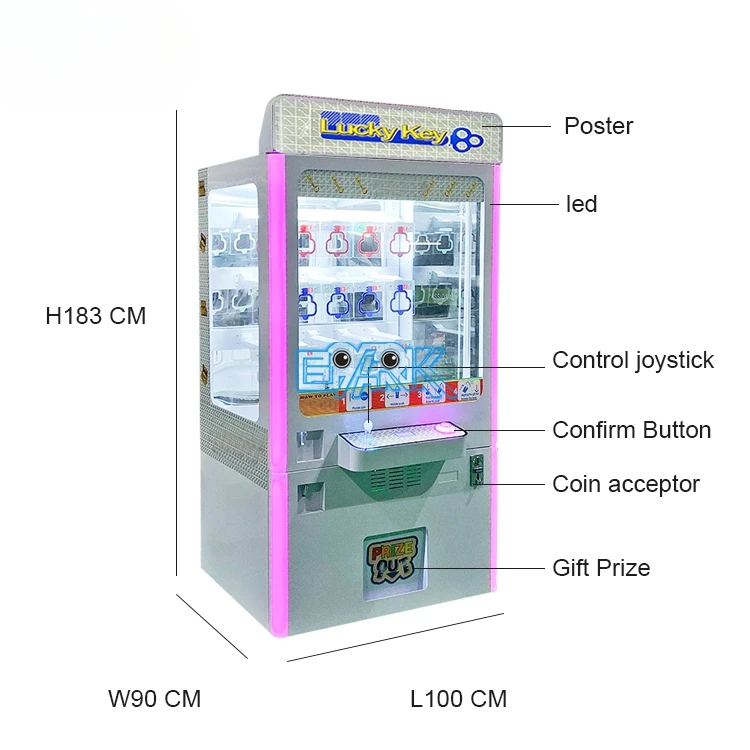 2024 Coin Operated Game Arcade Game Machine Key Master Machine Key Master Vending Machine