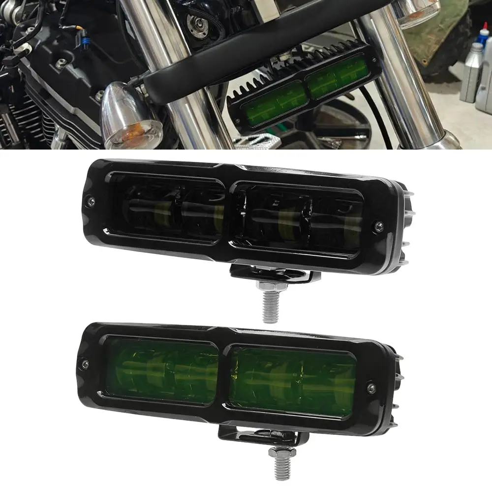 

New 6" Work Light Bar Dc 10V-30V For Atv/Utv Boat Household Uses Waterproof Light With Mounting Accessories Pc Clear/Green Lens
