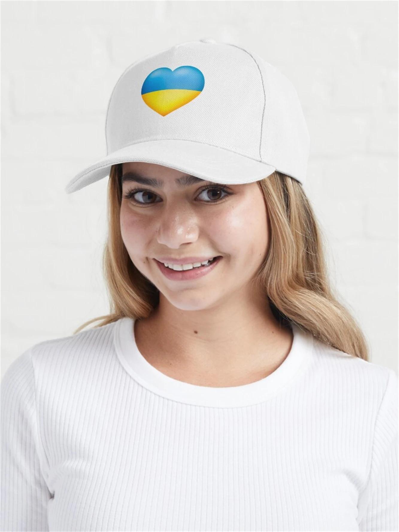 

Fashion Sun Hat Colours of the Flag of Ukraine Patriotic Children's Cap Kids Baseball Cap Print Reinforced Peak for Kids