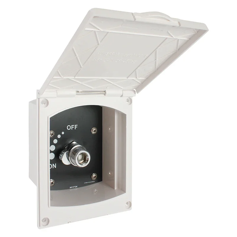 Внешняя душевая кассета с прижимным управлением для автофургонов, лодок и караванов.