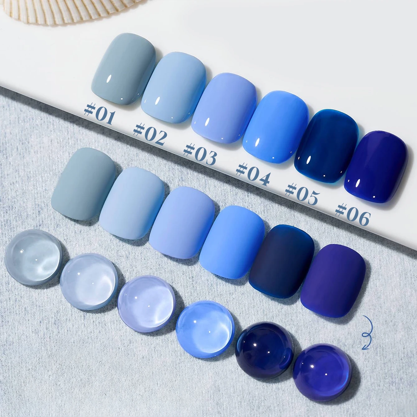 MIANEL 12ML Spring kelaiyin Blue Series Jelly Gel Nail Polis