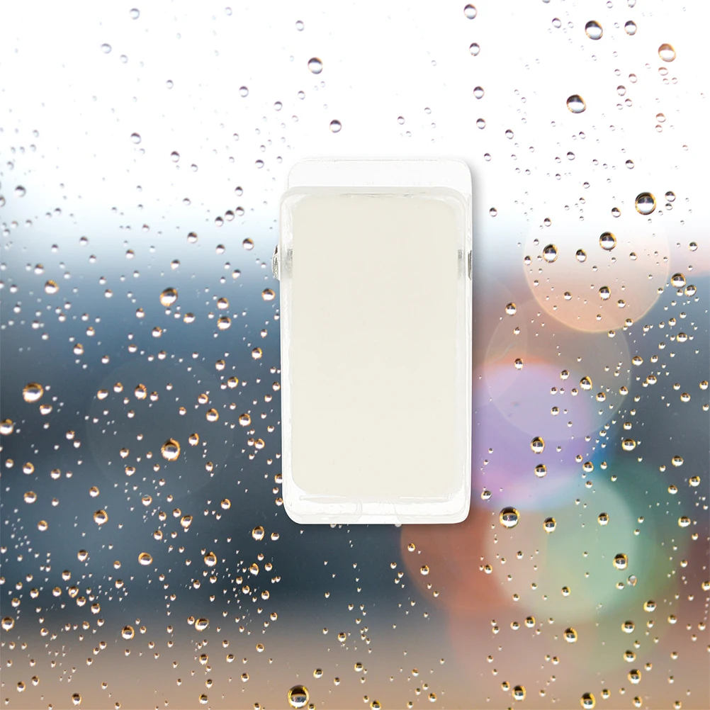 

60pcs Mini Transparent Self-Adhesive For Id Cards Thickened Plastic Spring Holders Sticky Name Tag Work Badge Binder Small