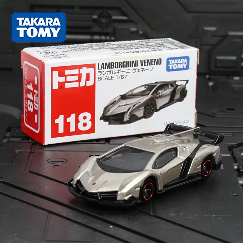 

TOMY Lamborghini Veneno Supercar из сплава, литье под давлением и игрушечные транспортные средства, модель автомобиля, миниатюрная масштабная модель автомобиля для детей